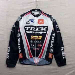 VTG Trek Cycling Windbreaker XL Black White Multi-Logo Trek Volkswagen Racing